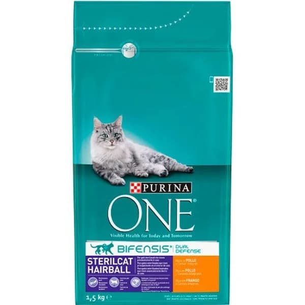 Alimento seco gato esterilizado bolas PURINA ONE, saco 1,5 kg - 1 ud - Imagen del producto en Findit