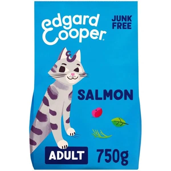 Alimento de salmón gato adulto EDGARD&COOPER, paquete 750 g - 1 ud - Imagen del producto en Findit
