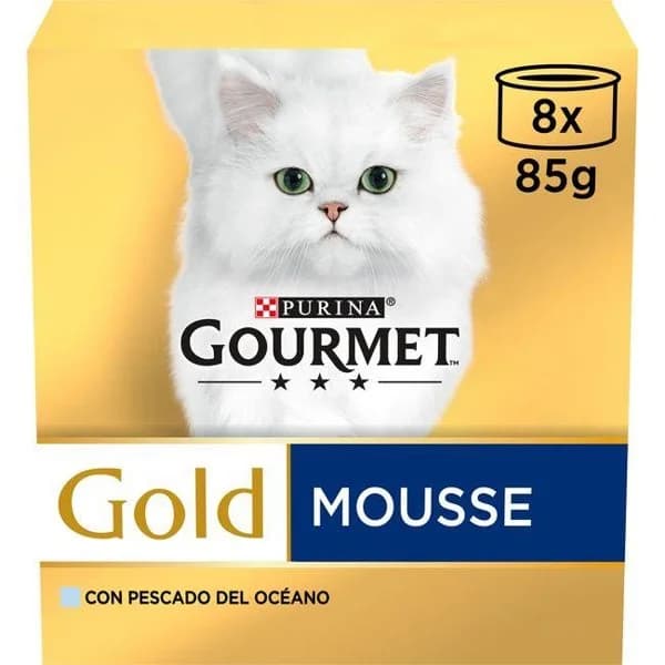 Alimento de pescado de océano GOURMET Gold, pack 8x85 g - 1 ud - Imagen del producto en Findit