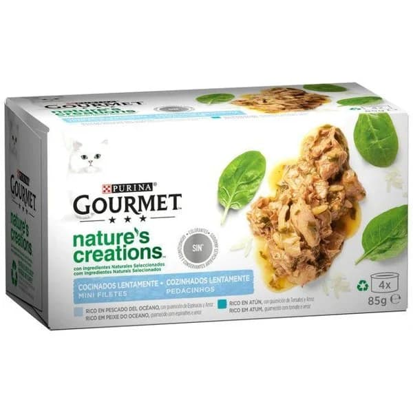 Mini filetes rico en pescado GOURMET Nature's , pack 4x85 g - 1 ud - Imagen del producto en Findit