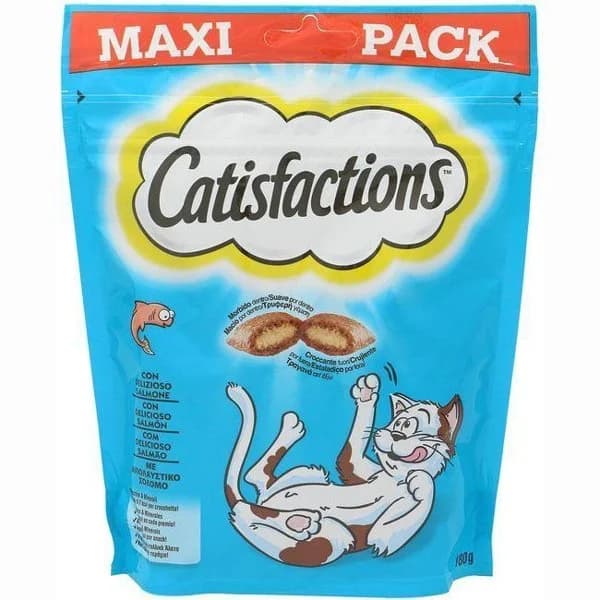 Snack de salmón para gato CATISFACTION, paquete 180 g - 1 ud - Imagen del producto en Findit