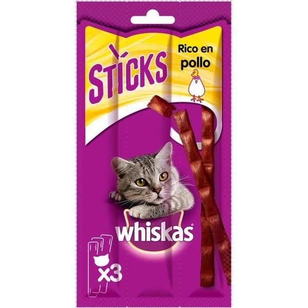 Snack de pollo WHISKAS, paquete 18 g - 1 ud - Imagen del producto en Findit