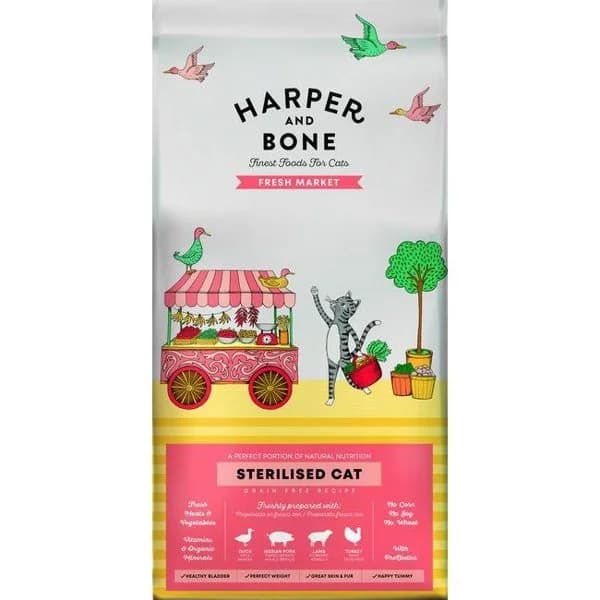 Alimento para gato esterilizado HARPER&BONE, bolsa 1,5 kg - 1 ud - Imagen del producto en Findit