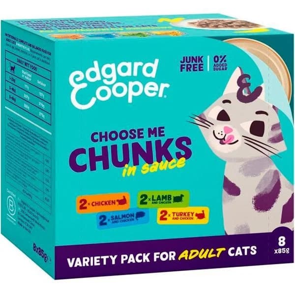 Alimento variado para gatitos EDGARD&COOPER, pack 8x85 g - 1 ud - Imagen del producto en Findit