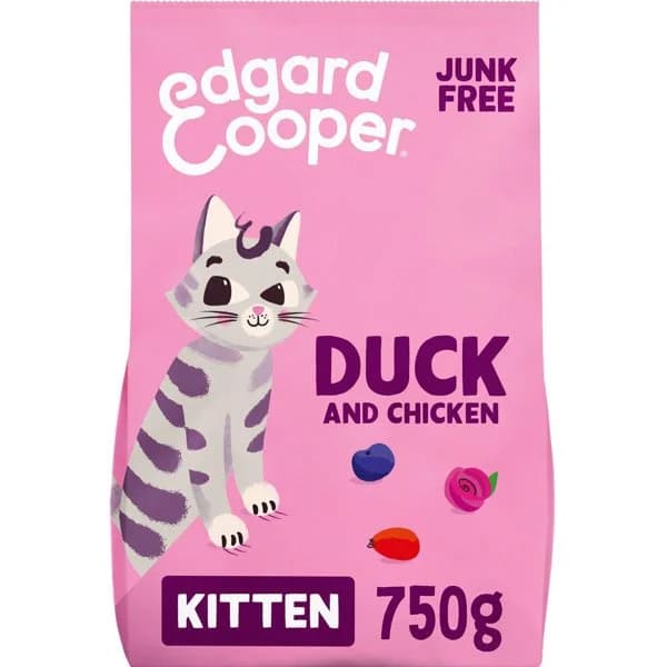 Alimento de pato-pollo gato junior EDGARD&COOPER, saco 750 g - 1 ud - Imagen del producto en Findit