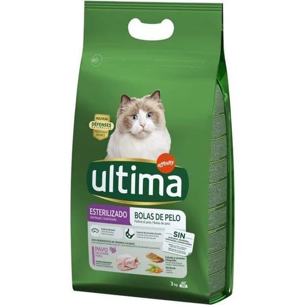 Control bolas de pelo gato esterilizado ULTIMA, saco 3 kg - 1 ud - Imagen del producto en Findit