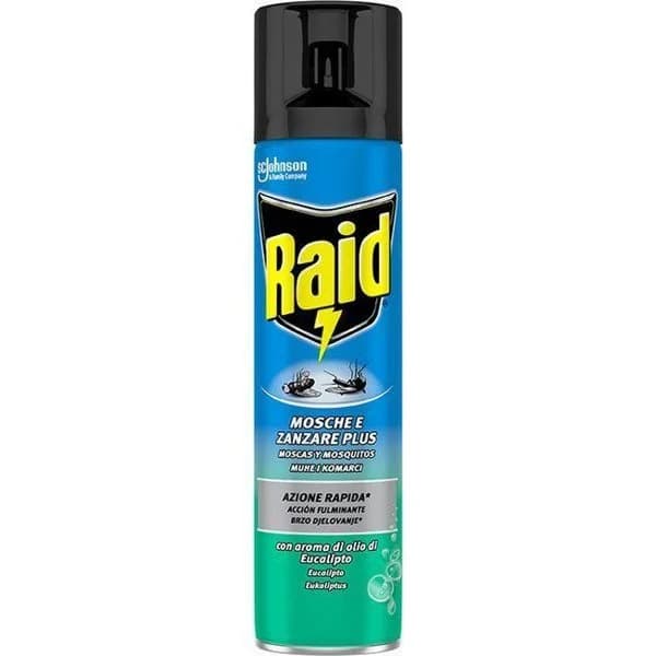 Insecticida moscas-mosquitos olor eucalipto RAID, spray 400 ml - 0.4 l - Imagen del producto en Findit