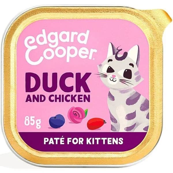 Alimento de pollo gato junior EDGARD&COOPER, tarrina 85 g - 1 ud - Imagen del producto en Findit