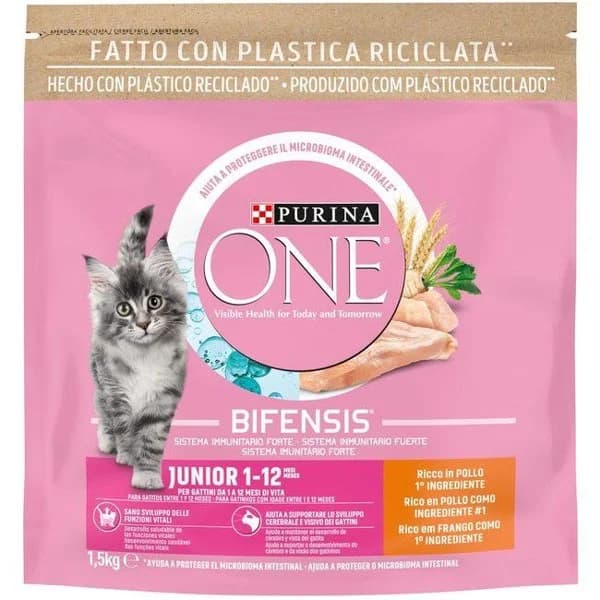 Alimento para gato junior ONE, bolsa 1,5 kg - 1.5 kg - Imagen del producto en Findit