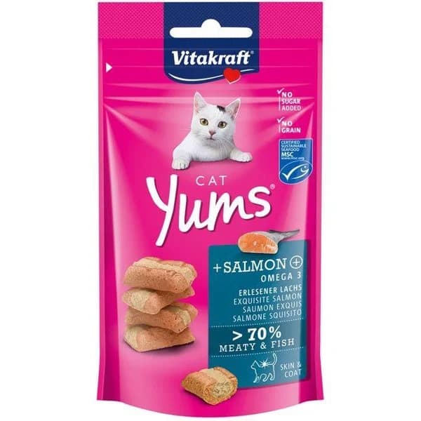 Cat Yums de salmón-trucha VITAKRAFT, paquete 40 g - 1 ud - Imagen del producto en Findit