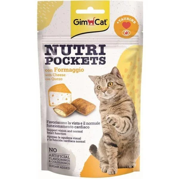 Snack de cereales sabor queso, taurina NUTRIPOCKETS, bolsa 60 g - 1 ud - Imagen del producto en Findit
