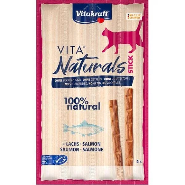Natural stick salmon VITAKRAFT, pack 4x5 g - 1 ud - Imagen del producto en Findit