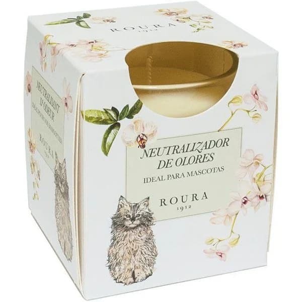 Vela perfumada neutralizador de olor para gato ROURA, pack 1 ud. - 1 ud - Imagen del producto en Findit