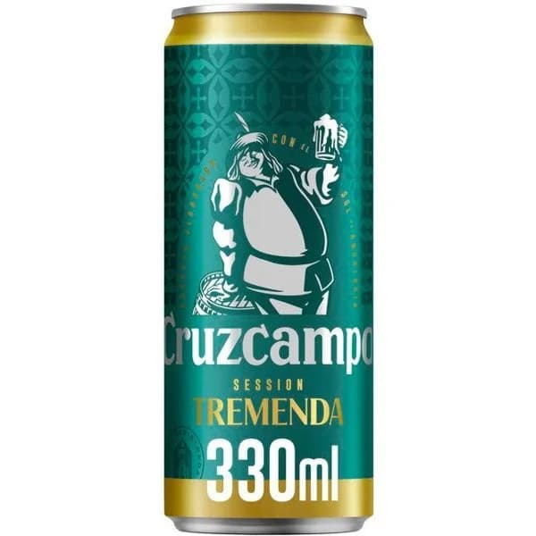Cerveza Tremenda CRUZCAMPO, lata 33 cl - 1 ud - Imagen del producto en Findit