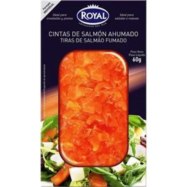 Cintas de salmón ahumado, 60 g - 0.06 kg - Imagen del producto en Findit