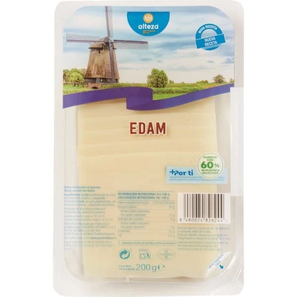 Queso Edam Lonchas - 0.2 kg - Imagen del producto en Findit
