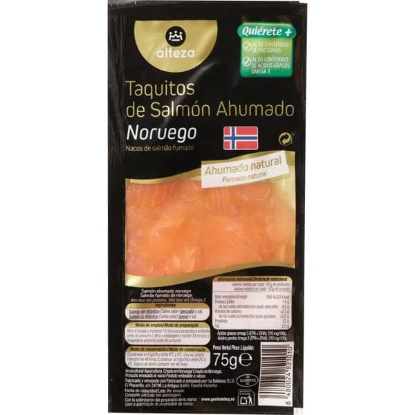 Salmon Ahumado Taquitos - 0.08 kg - Imagen del producto en Findit