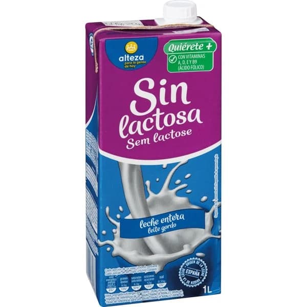 Leche Entera Sin Lactosa - 1 l - Imagen del producto en Findit
