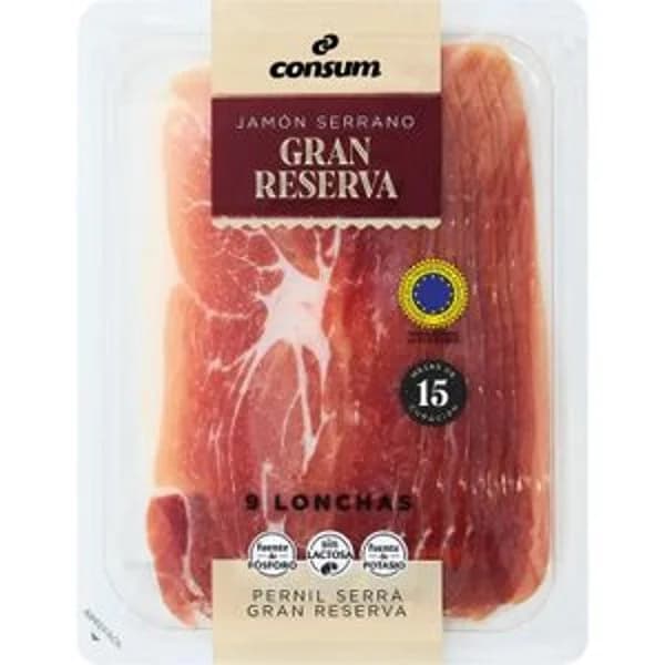 Jamón Gran Reserva Curación 15 Meses - 0.15 kg - Imagen del producto en Findit
