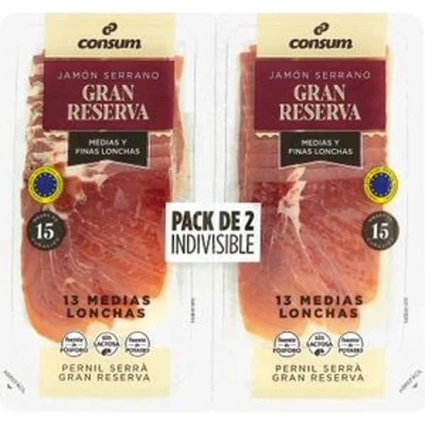 Jamón Gran Reserva Medias y Finas Lonchas - 0.11 kg - Imagen del producto en Findit