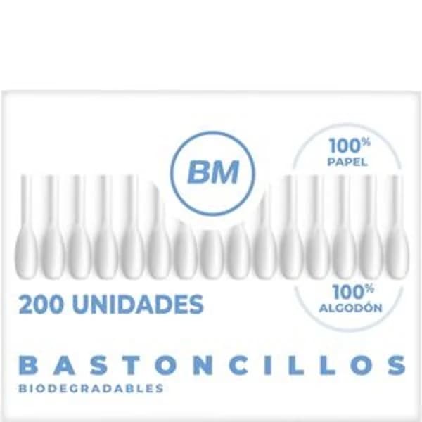 Bastoncillo biodegradable caja 200 unidades - 1 ud - Imagen del producto en Findit
