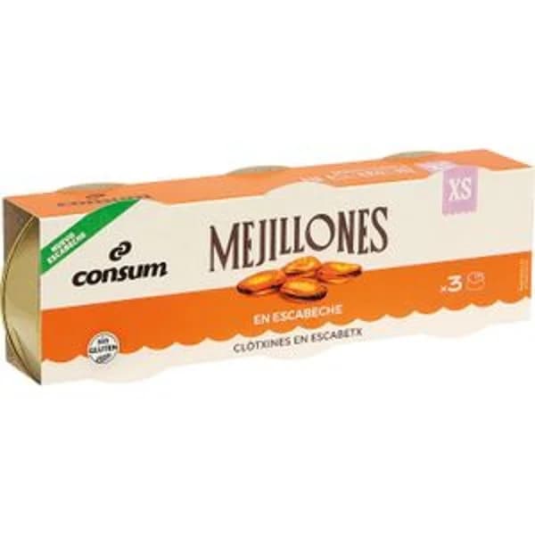 Mejillones en Escabeche Pack de 3 - 0.13 kg - Imagen del producto en Findit