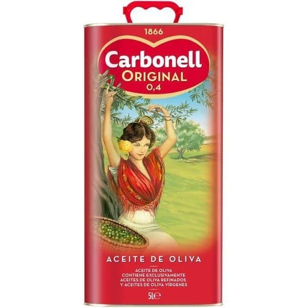 Aceite de oliva 0,4º CARBONELL, lata 5 litros - 5 l - Imagen del producto en Findit