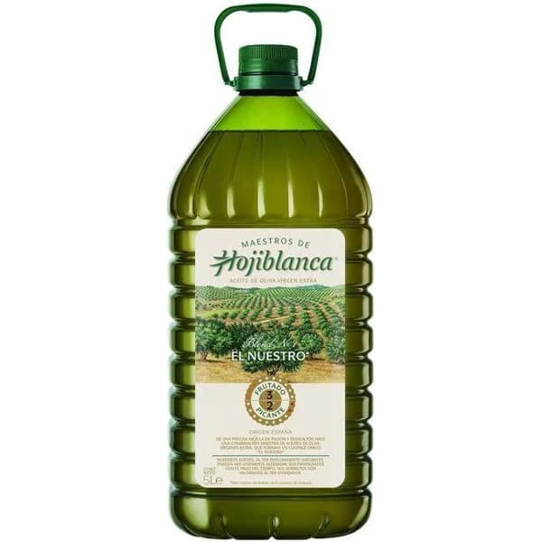 Aceite de oliva virgen extra HOJIBLANCA, garrafa 5 litros - 5 l - Imagen del producto en Findit