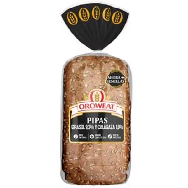 Pan de molde con pipas y semillas 550 g - 0.55 kg - Imagen del producto en Findit
