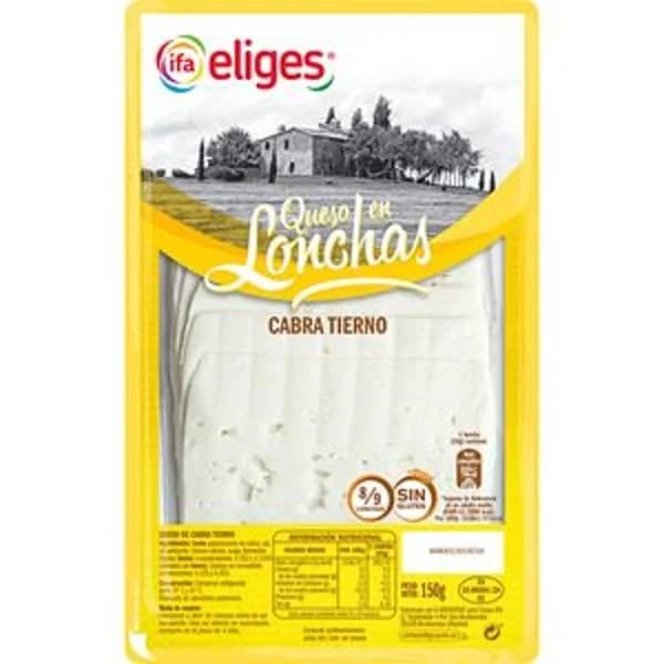 Queso de cabra en lonchas 150 g - 0.15 kg - Imagen del producto en Findit