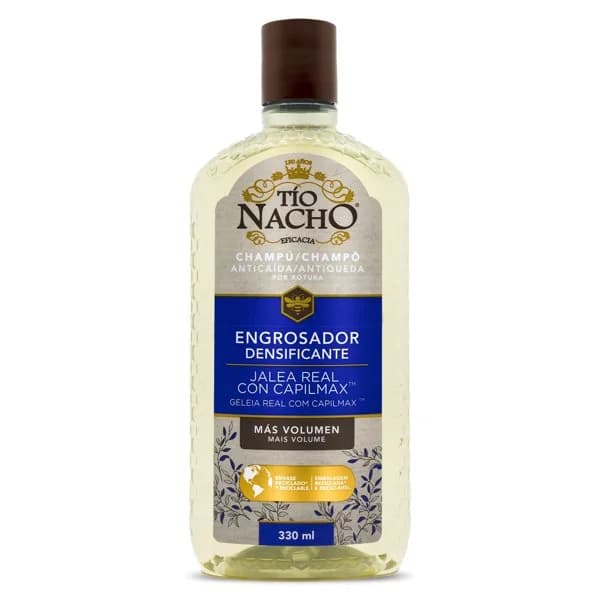 Champú anticaída engrosador densificante Tío Nacho botella 330 ml - 1 ud - Imagen del producto en Findit