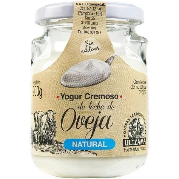 Yogur de leche de oveja ULTZAMA, frasco 200 g - 1 ud - Imagen del producto en Findit