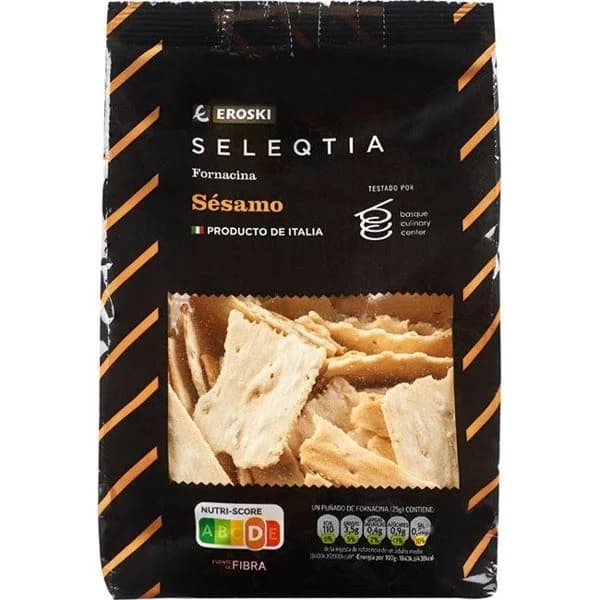 Fornacina sésamo EROSKI SELEQTIA, bolsa 175 g - 0.18 kg - Imagen del producto en Findit