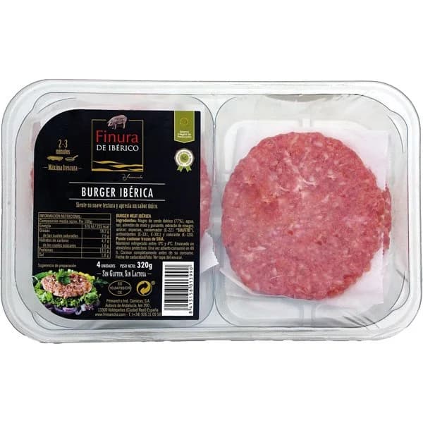 Burger de Cerdo Ibérico - 0.32 kg - Imagen del producto en Findit