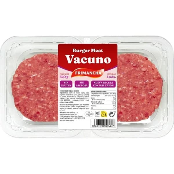 Burger de Vacuno - 0.32 kg - Imagen del producto en Findit