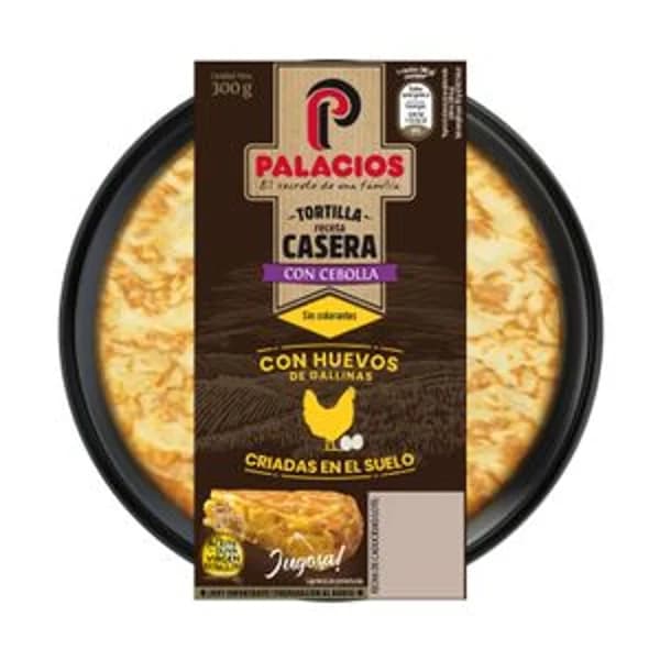 Tortilla de patata con cebolla 300 g - 0.65 kg - Imagen del producto en Findit