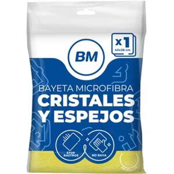 Bayeta microfibra cristales y espejos - 1 ud - Imagen del producto en Findit