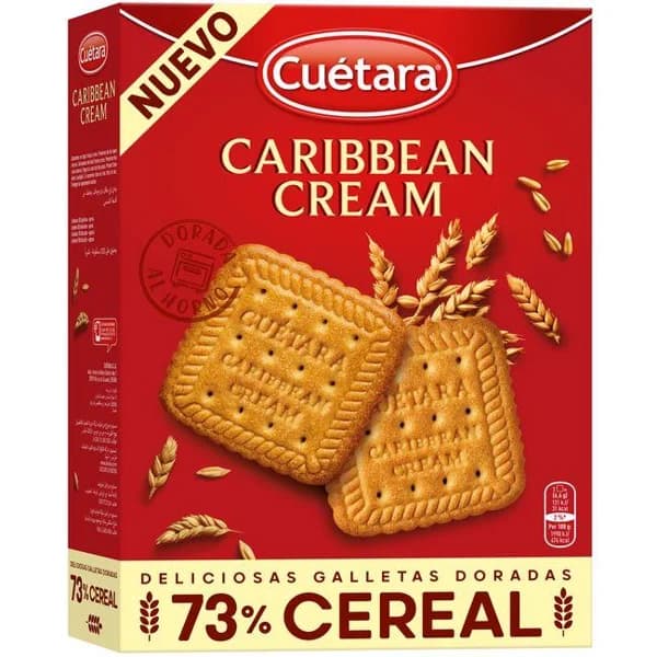 Galleta Caribbean Creme CUÉTARA, caja 680 g - 1 ud - Imagen del producto en Findit