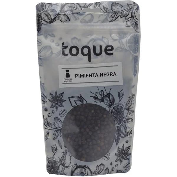 Pimienta negra recarga para molinillo TOQUE, bolsa 90 g - 0.09 kg - Imagen del producto en Findit