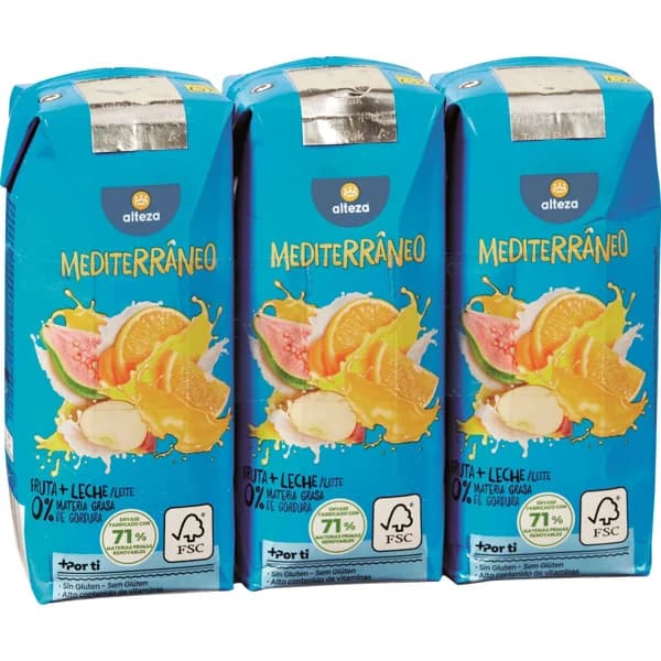 Zumo Leche Mediterraneo - 0.99 l - Imagen del producto en Findit