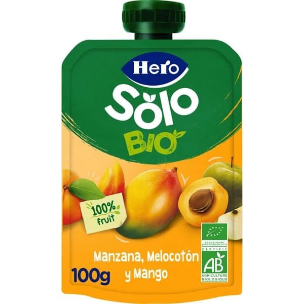 Pouche Manzana Melocotón y Mango Solo Eco - 0.1 kg - Imagen del producto en Findit