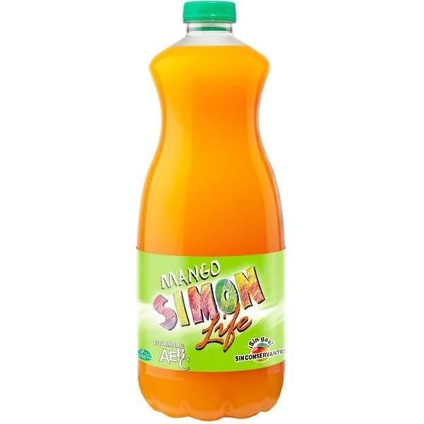 Refresco de mango SIMON LIFE, botella 1,5 litros - 1 ud - Imagen del producto en Findit