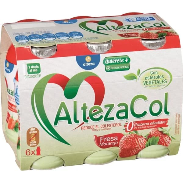 Yogur Liquido Fresa Con Esteroles 0% Vegetales Red - 0.6 kg - Imagen del producto en Findit