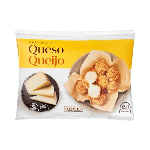 Caprichos de queso Hacendado ultracongelados - 1 ud - Imagen del producto en Findit