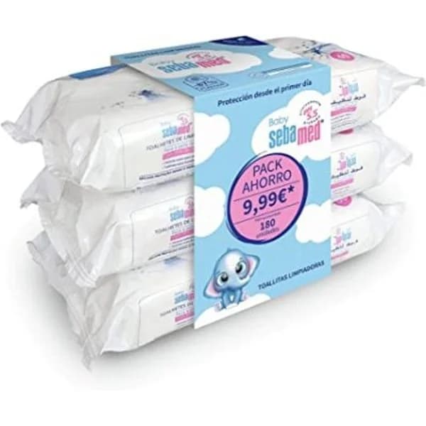 Toallitas suaves bebé 3x60 unidades - 166.5 ud - Imagen del producto en Findit