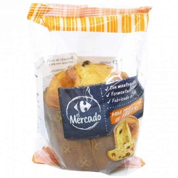 Panettone mini clásico de frutas 100 g - 1 ud - Imagen del producto en Findit