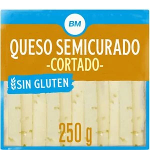 Queso semicurado cortado 250 g - 0.25 kg - Imagen del producto en Findit