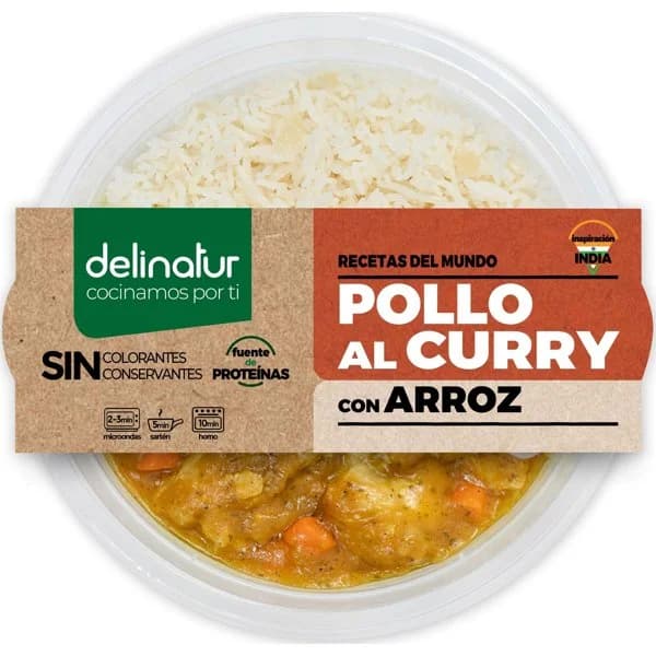 Pollo Al Curry Con Arroz - 0.28 kg - Imagen del producto en Findit
