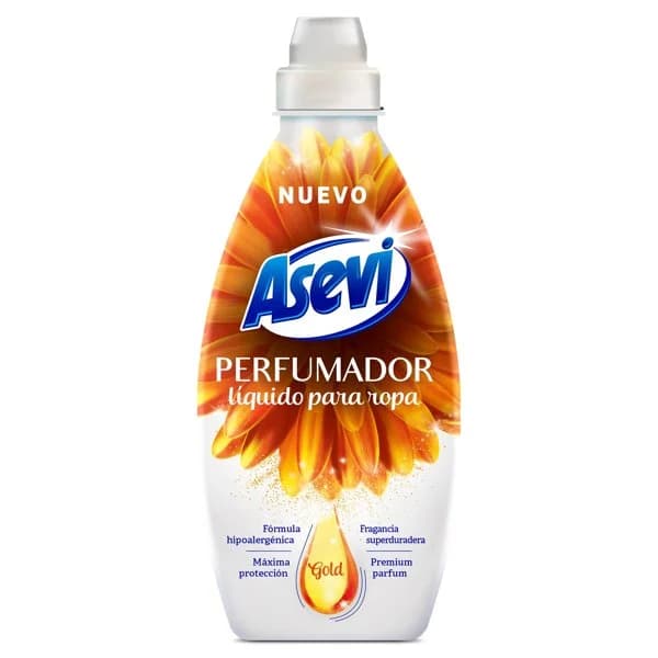 Perfumador líquido para ropa gold Asevi botella 720 ml - 1 ud - Imagen del producto en Findit