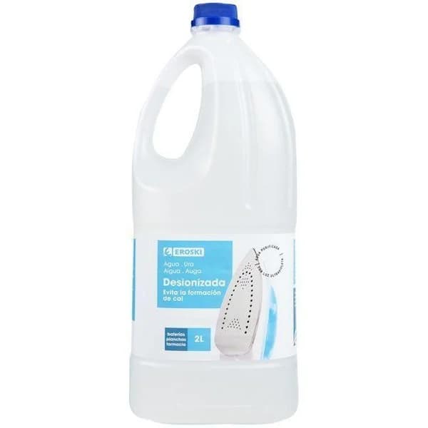 Agua desionizada EROSKI, garrafa 2 litros - 2 l - Imagen del producto en Findit